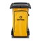 Dryser Commercial Janitorial Cleaning Cart on Wheels - Black Housekeeping Caddy with Cover, Shelves and Vinyl Bag